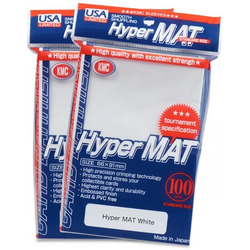 KMC Standard Card Sleeves Hyper Matte White (100)